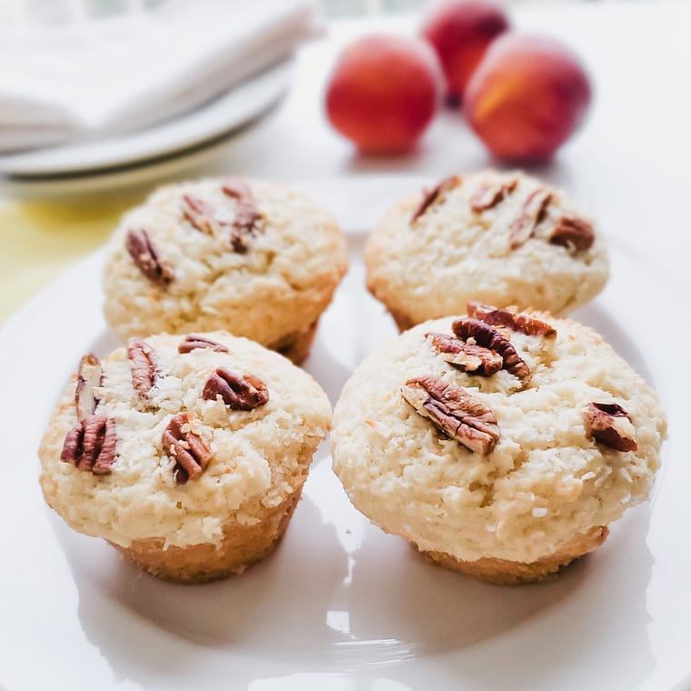 Peach Coconut Cupcakes